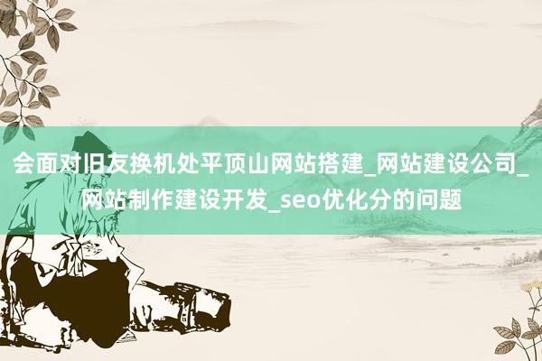 会面对旧友换机处平顶山网站搭建_网站建设公司_网站制作建设开发_seo优化分的问题
